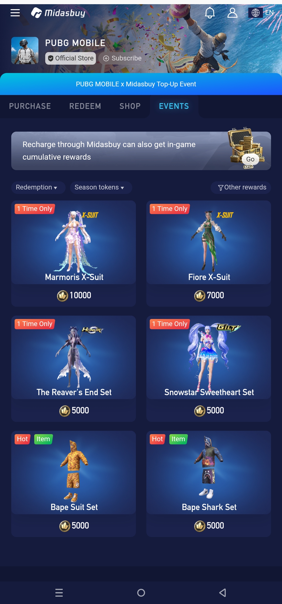 MIDASBUY REDEEM 3