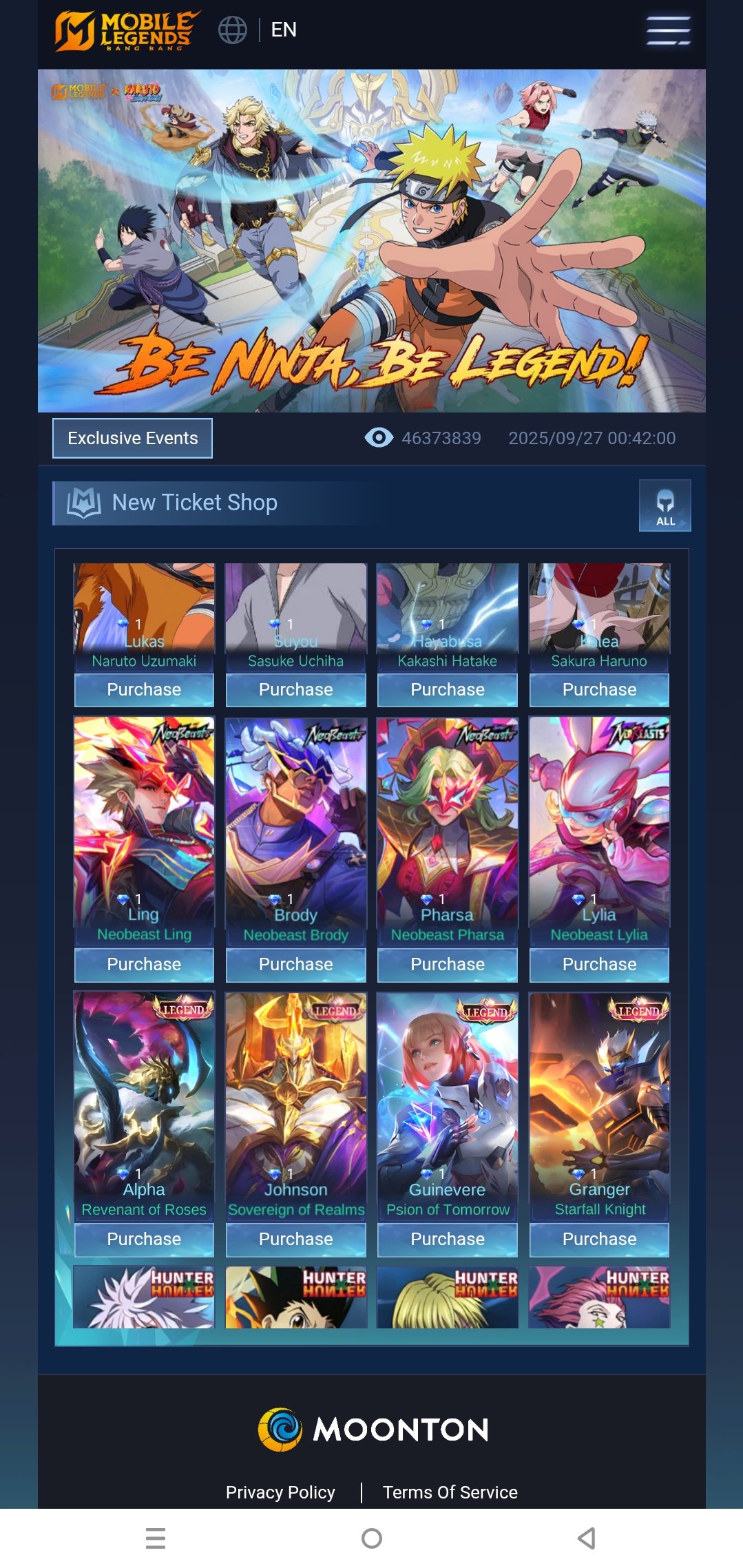 Event ML Naruto 1DM1