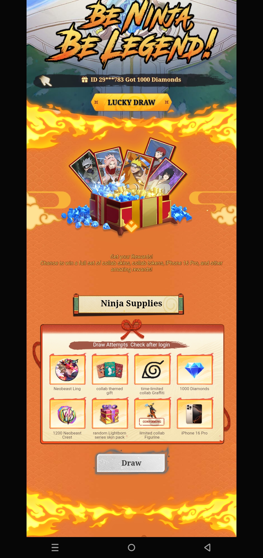 Event ML Naruto Spin 2