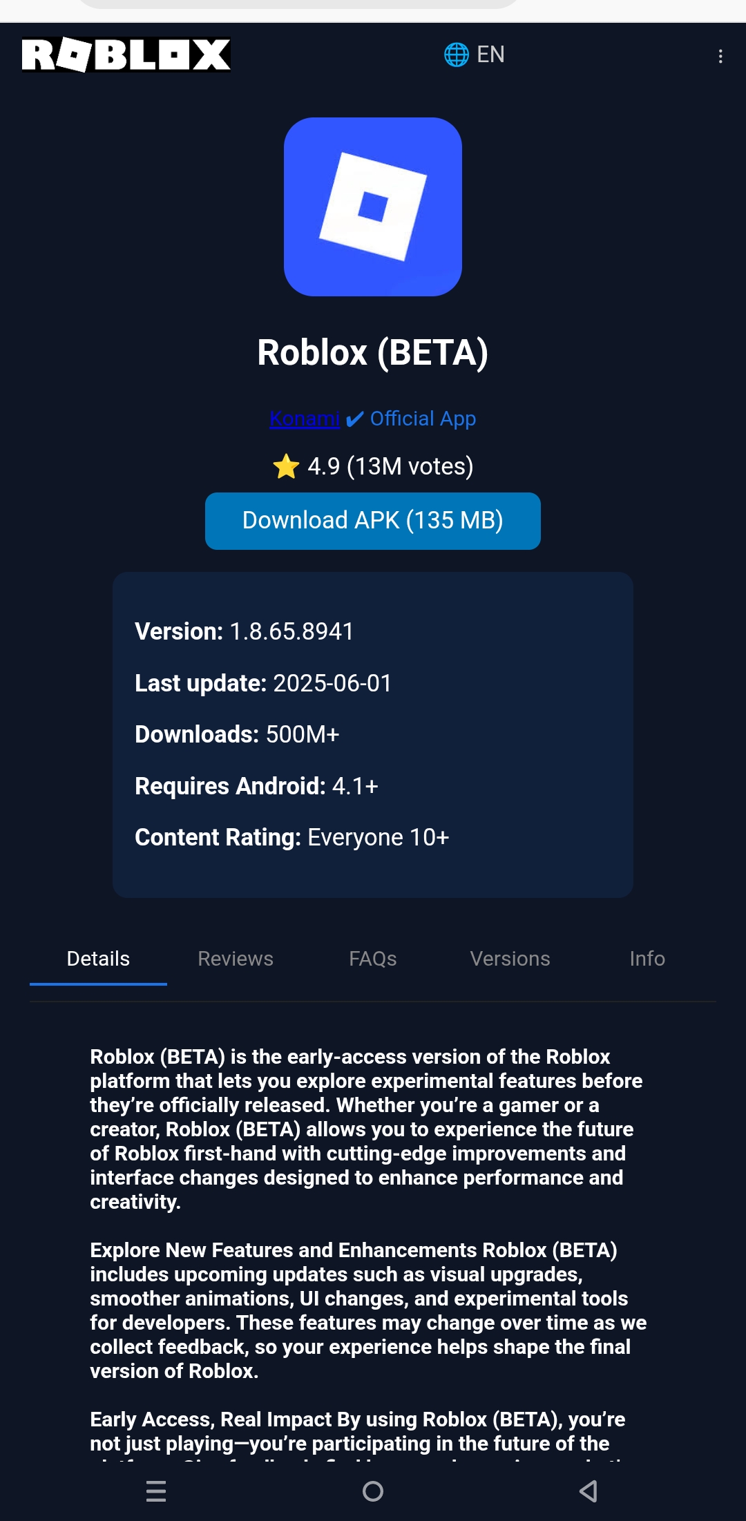 ROBLOX BETA